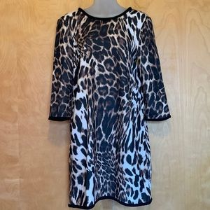 Mango MNG suit shift dress with 3/4 sleeves. Size 4